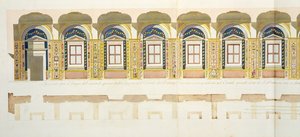 Vertikal del av andre etasje i Raphael Loggia i Vatikanet, fra 